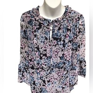 Karl Lagerfeld Floral Print Blouse